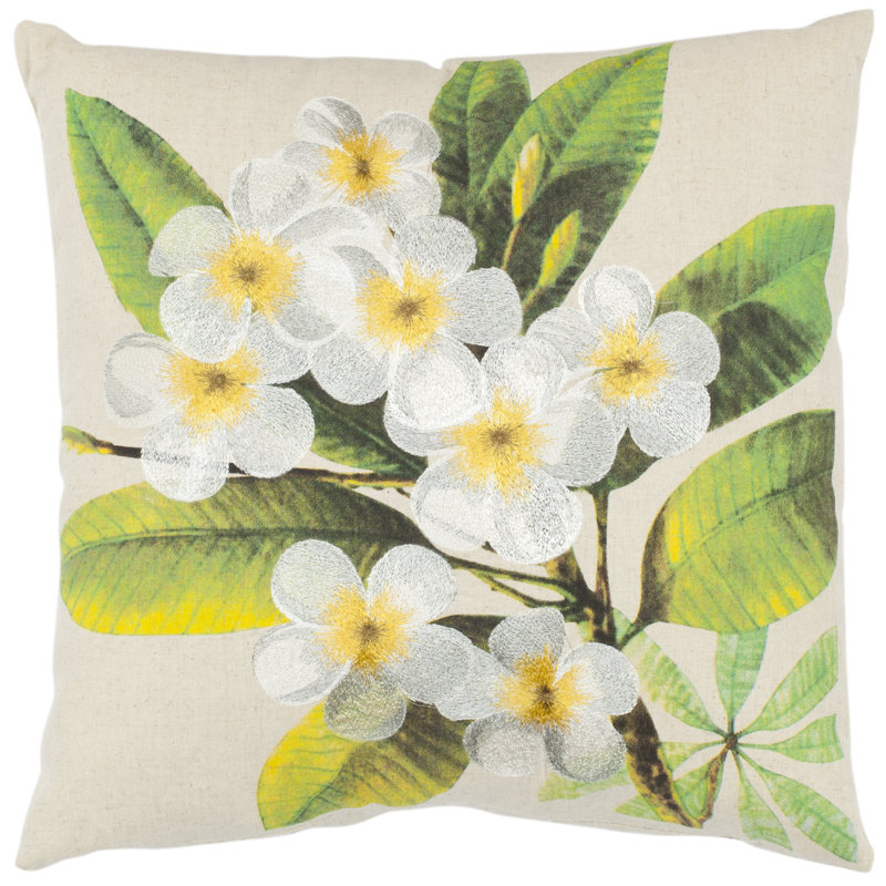 Colt Floral Linen Reversible Throw Pillow