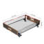Metal and Solid Wood Underbed Storage