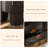 Retro Black Solid Wood Sideboard
