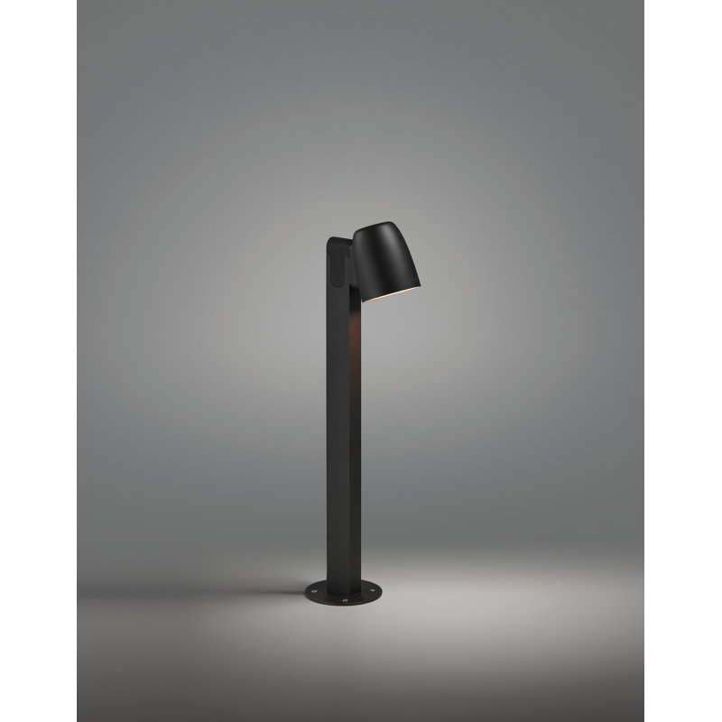Nut LED Bollard Light, 23.62" H x 6.89" W x 6.89" D, Black