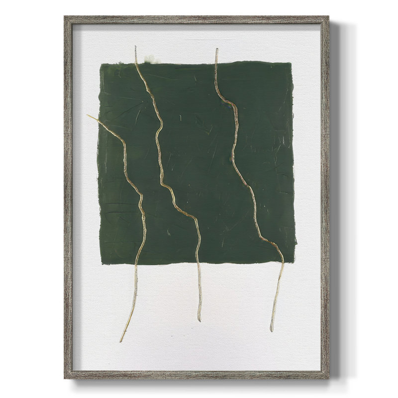 Divided Plot IV Framed Print - Solid Wood, 21" H x 17" W