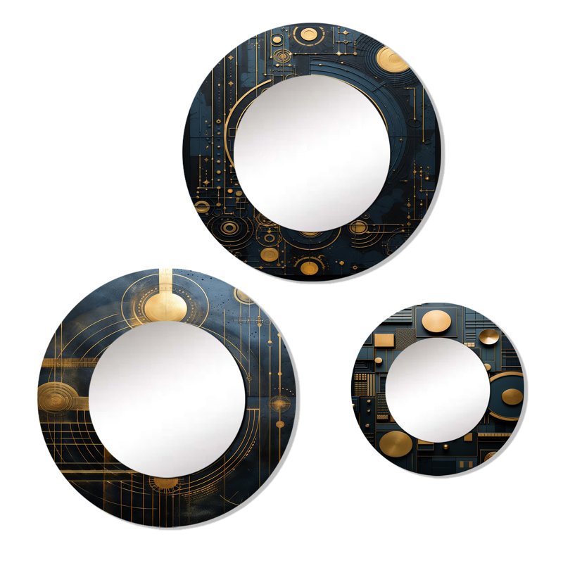Elleanna Metal Round Mirror