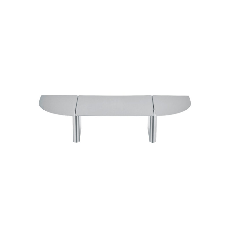 ORU Steel Wall Shelf - Medium - Burnt Metal Finish, Brushed Stainless