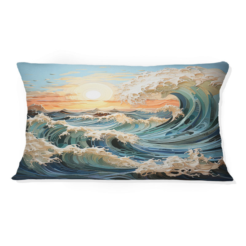 Kinetic Art Kinetic Waves II - Coussin décoratif imprimé Kinetic Art