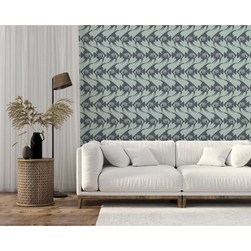 Angel Fish - Turquoise Wallpaper