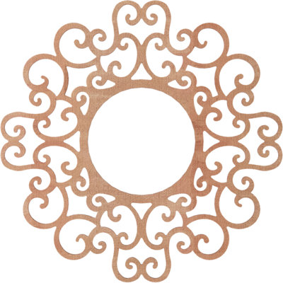 Médaillon de plafond en bois ajouré Reims