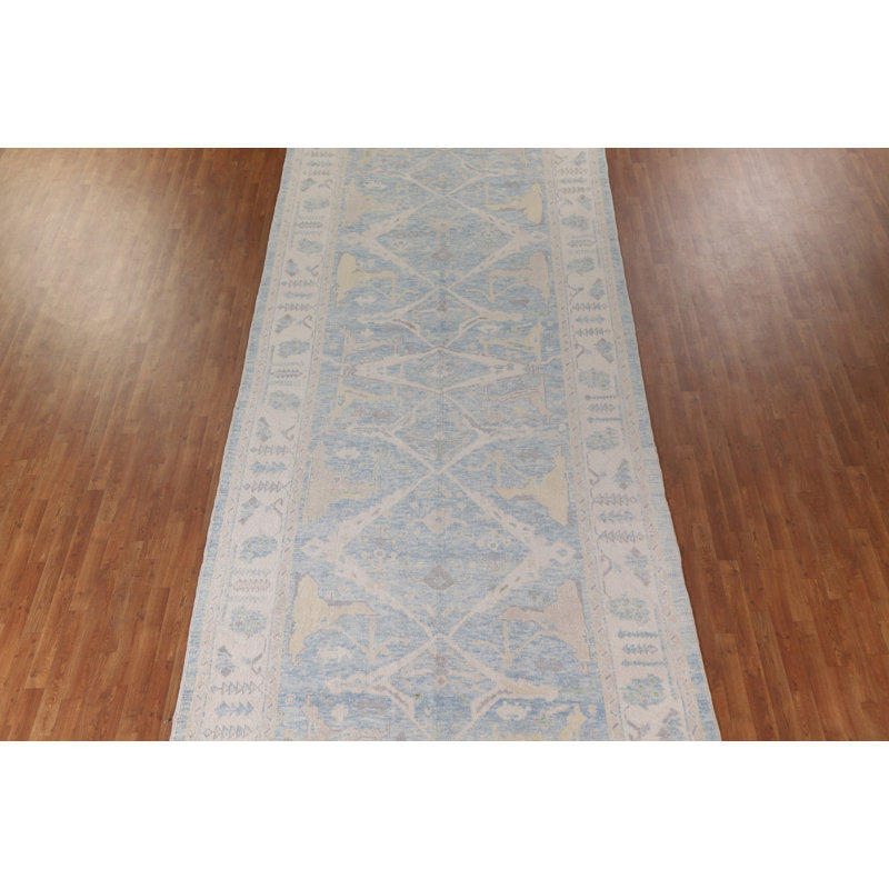 Tapis beige / bleu unique 6 pi 10 po x 16 pi 10 po Fabio