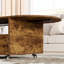Table basse pliable avec rangement à tiroir, tables de salon ovales