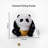 Panda Ceramic Figurine - Elegant Desktop Decor