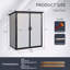 Armoire de rangement extérieure en résine imperméable avec portes verrouillables 5X3ft-121341768