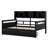 Bookcase Wood Daybed with Bedside Shelf and Two Drawers-94392543-94392546