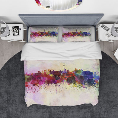 Ensemble de housse de couette horizon designart toronto