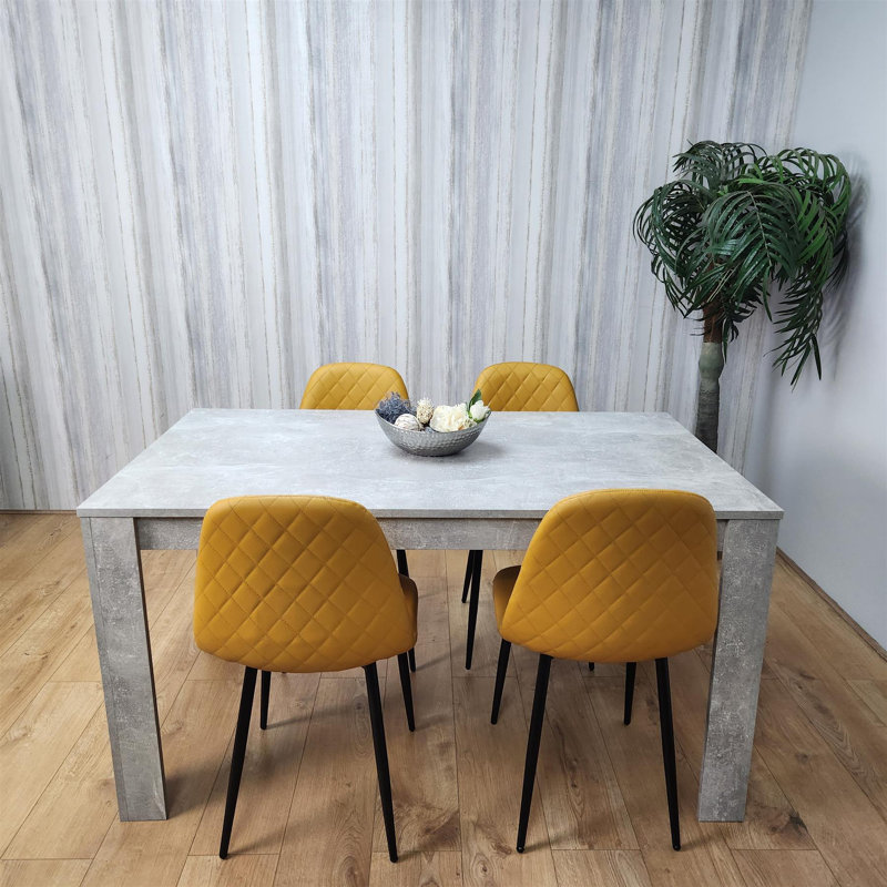 Marniqua 4 - Person Dining Set, Mustard