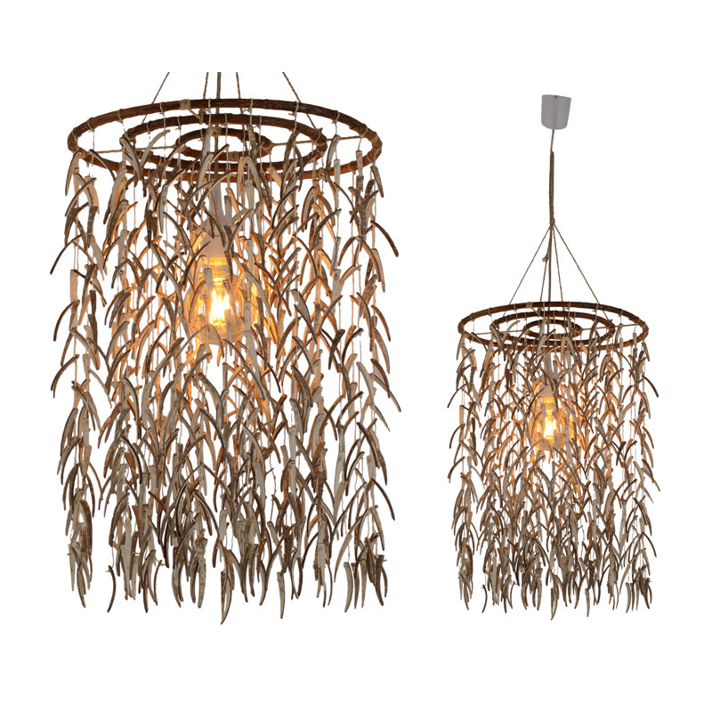 Thirsk 1 - Light Grey Unique/Statement Pendant