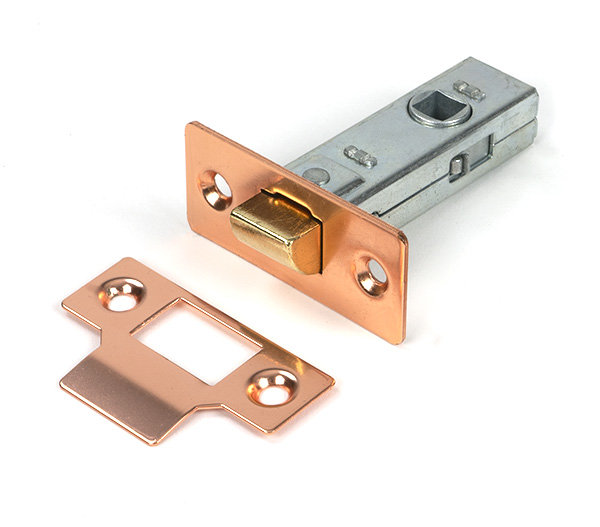 Tubular Mortice Latch, Polished Bronze