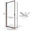 Porte de douche Deluxe H 63,5 "Sopora-14170842-14170841