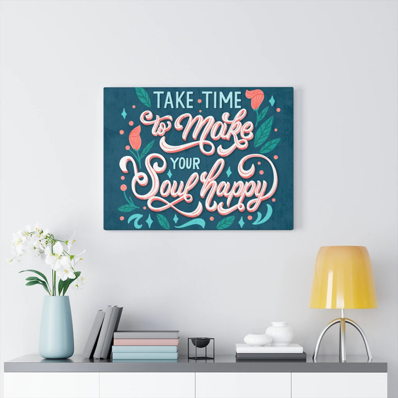 Art inspirant, citation, impression sur toile, art mural, H 11 po x l 14 po