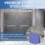 Porte de douche coulissante double sans cadre de 66 à 72 po x H 76 po avec verre trempé transparent de 5/16 po (8 mm)-119687324
