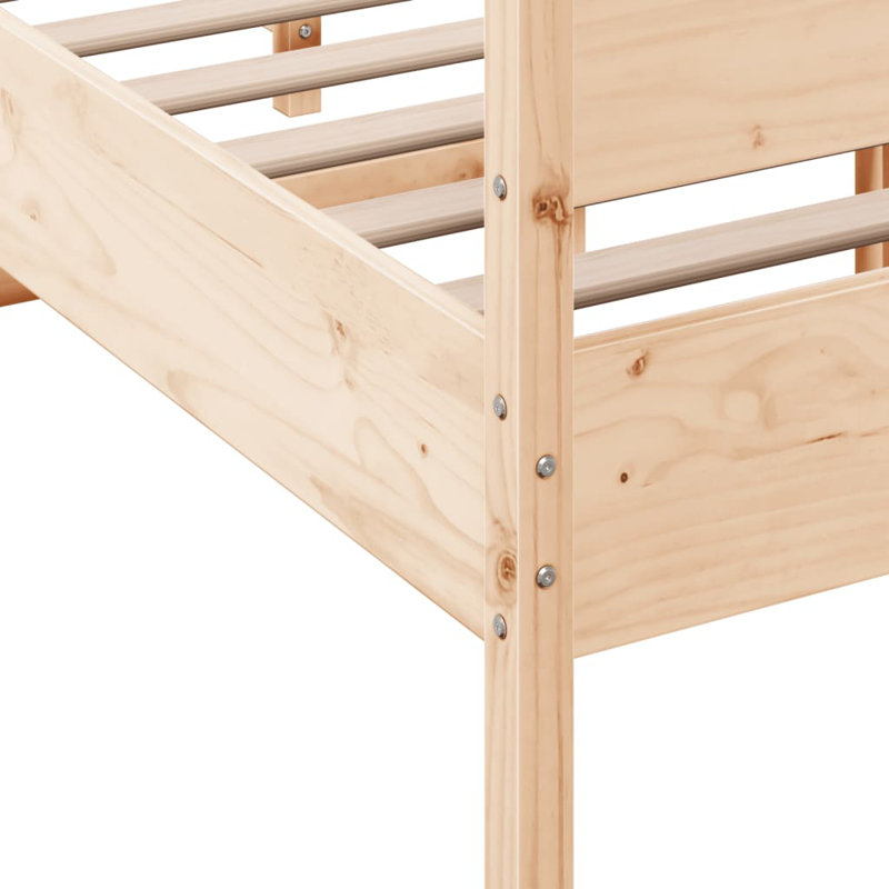 Dostalikova Solid Wood Bed, UK Small Double - 120 x 190 cm