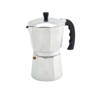 Cafetière en aluminium 6 tasses en argent