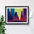 Cyberpunk New York Skyline Vol.3 - Single Picture Frame Print-770593807-770593806