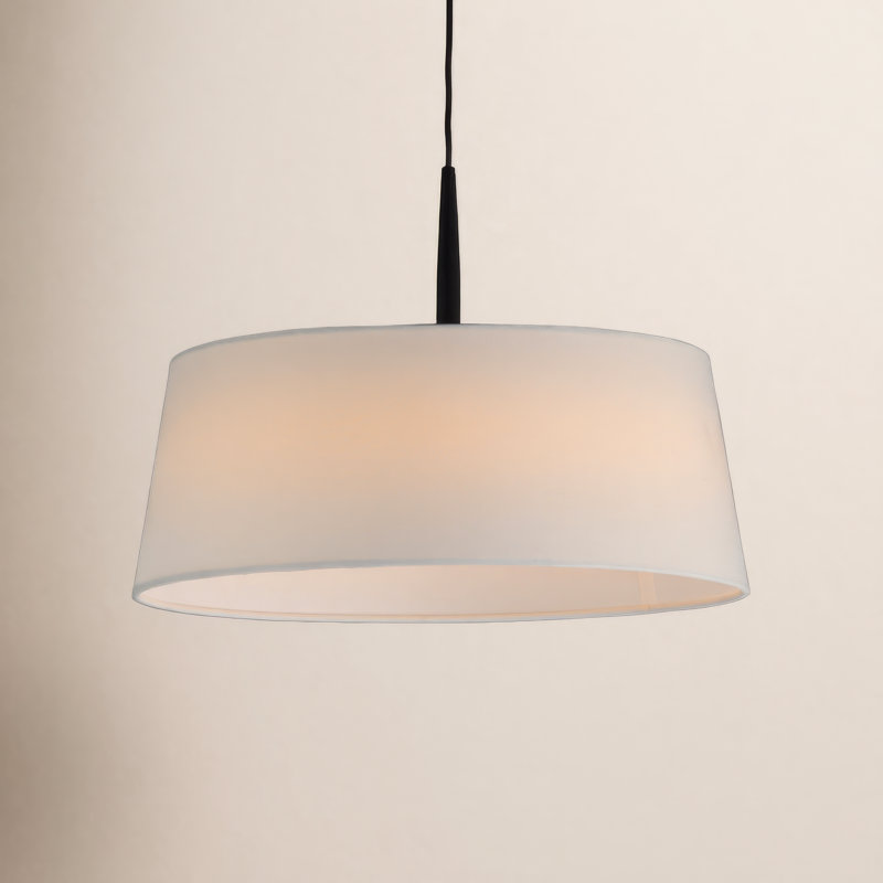 Luminaire suspendu 1 lumière DEL Melva, H 11 po x l 16 po x P 16 po, Noir