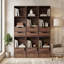 HOMCOM Bookcase with Drawers 3-Tier Adjustable Shelf 158 cm-1333331519