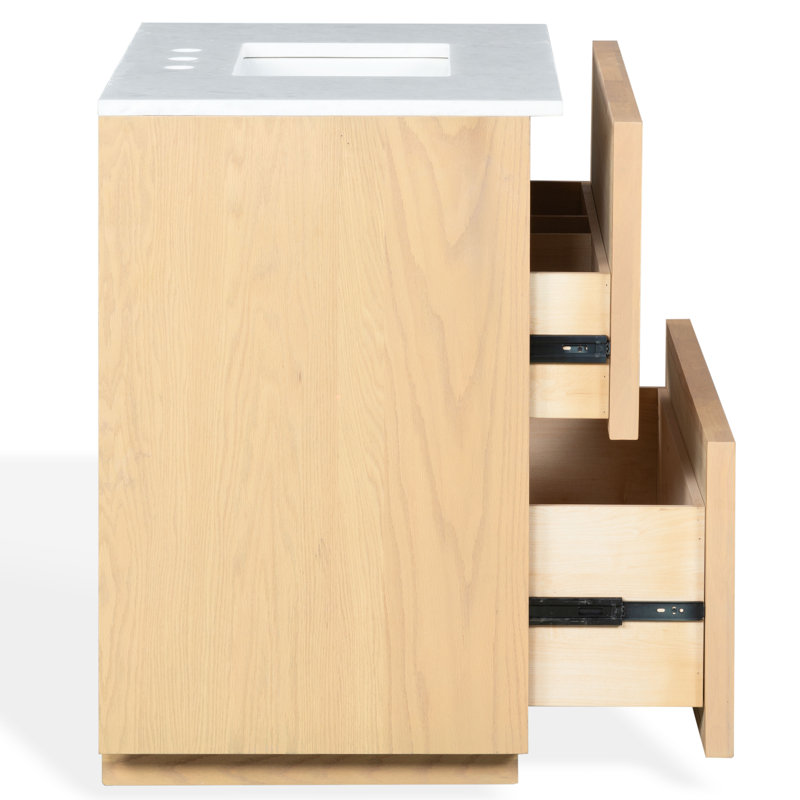Meuble-lavabo simple 36 po Benajah, Naturel