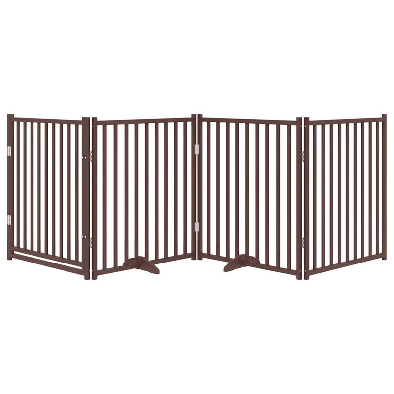 Talala Solid Wood Dog House Door, Brown, 90cm H x 320cm W x 2cm D