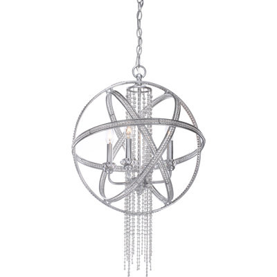 Destinee 4 - Light Dimmable Globe Chandelier