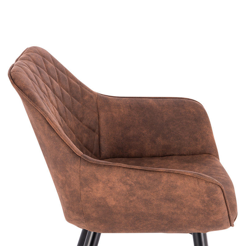 Burlwood Sponge Dining Chair, Brown