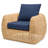 Sydney Casavant 4-Piece Sunbrella® Outdoor Patio Seating Set - Canvas Navy-124239829