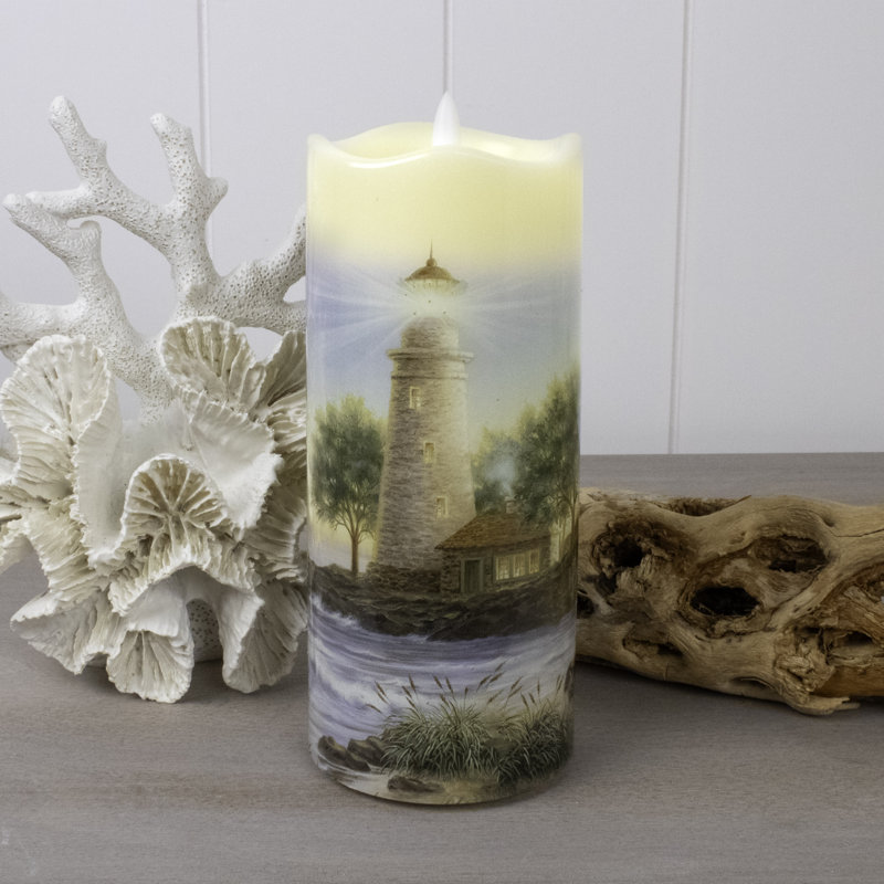 The Lighthouse Fiber Optic Candle