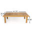 Table basse d'extérieur en bois d'acacia massif avec plateau à lattes Laguna