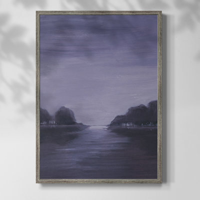 Amethyst Moonlight II Framed Print - Solid Wood