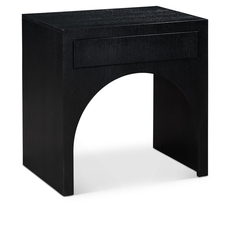Hoon 26'' W Nightstand, Black