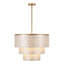 22" 5-Light Tiered Capiz Shell Drum Chandelier-1545769794-1545769795