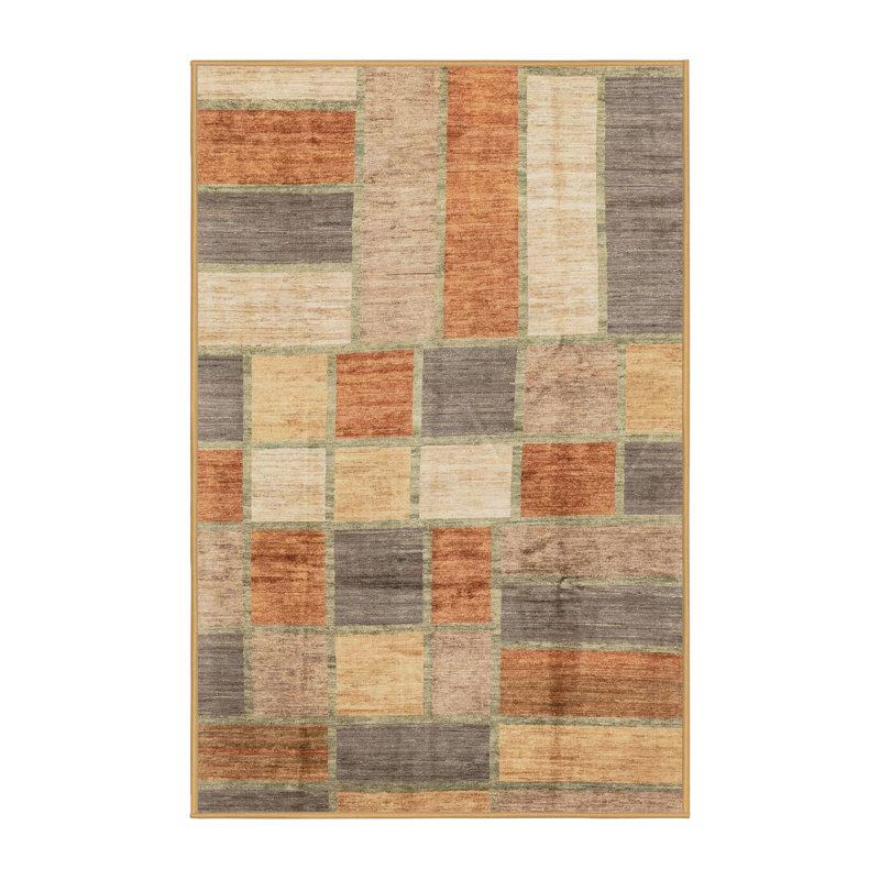 Abstract Indoor Rug, Rectangle 6' x 9'