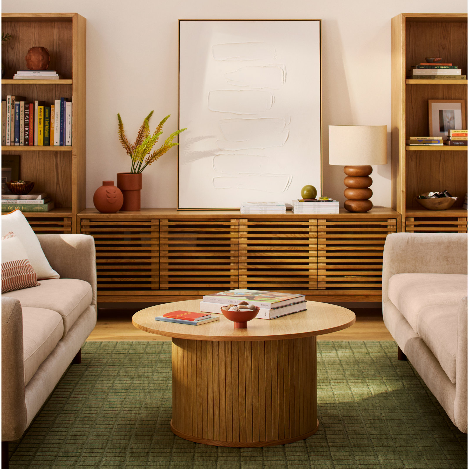 Iris Coffee Table, Natural Oak