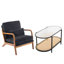 Fauteuil en chenille Mid-Century-134099074