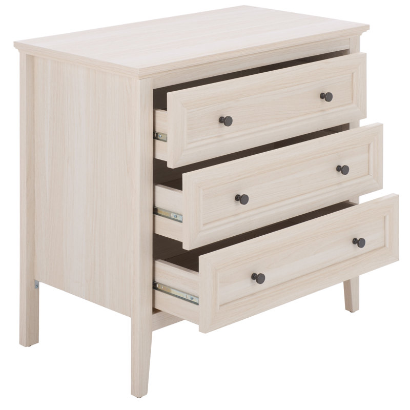 Quinta 3 Drawer Chest, White Oak