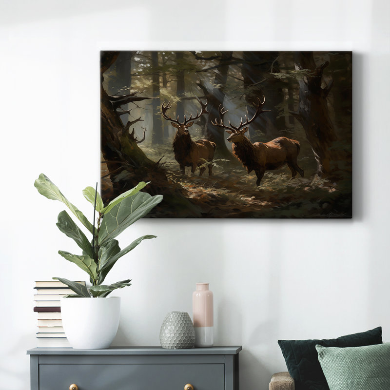Animaux, série de paysages, H 12 po x l 18 po