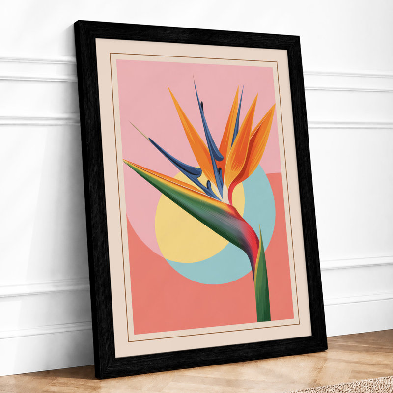 Modern Blooms Botanical - Framed Print, A2 - 59.4 x 42.0 cm, Black