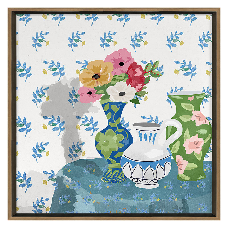 Williams Vase 2 Print by Dana Gibson, Gold, 24" H x 24" W 