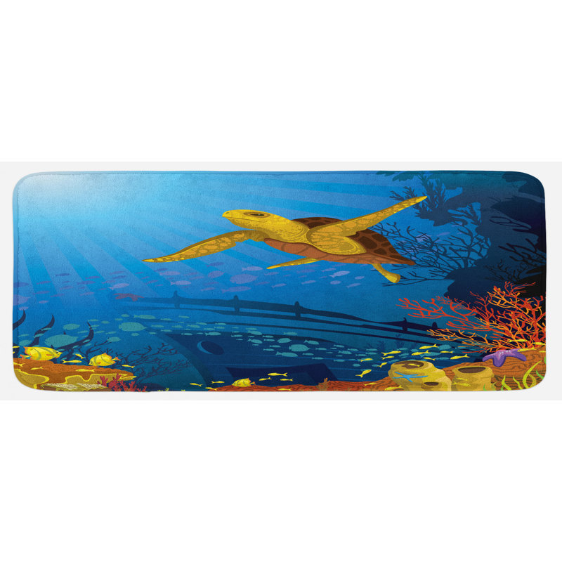Tapis de cuisine ocean