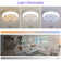 15" 7-Blade White Modern Ceiling Fan with Dimmable Color Changing LED and Remote Control