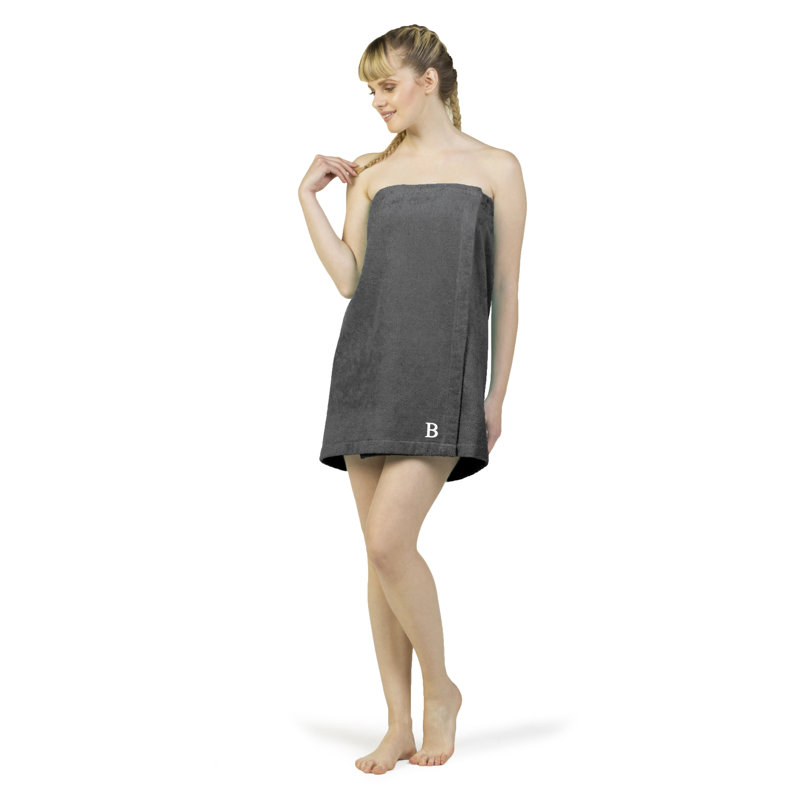 Body Wrap Bath Towel, Gray, B