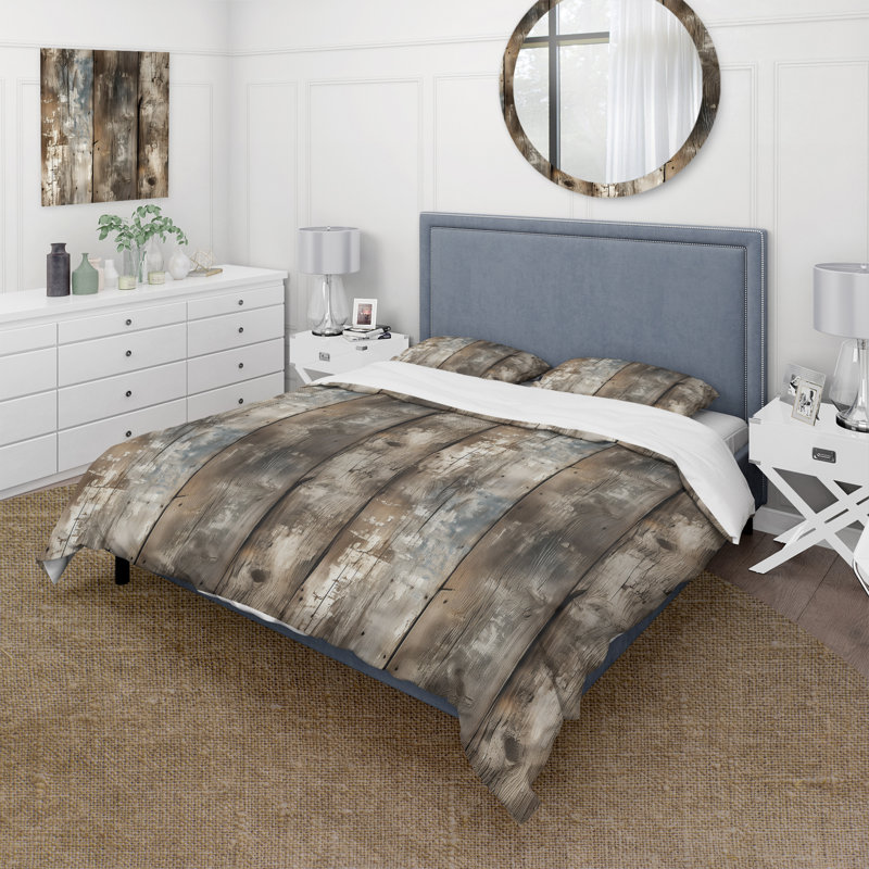Ensemble de housse de couette Rustic Farmhouse, Housse de couette pour très grand lit et 2 très
