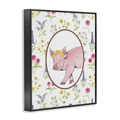 «Farm Friends Pig & Herbs», estampe numérique, conception de Nina Jacobs