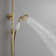 2-Spray Round Wall Bar Shower Kit With Hand Shower Dual Cross Handles Mixer Shower System Taps